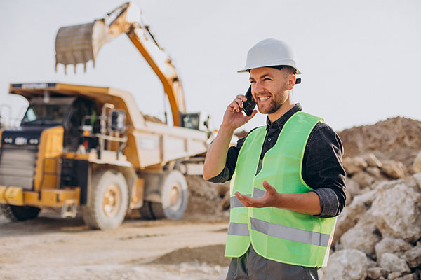 male-worker-with-bulldozer-sand-quarry-(1) Construction and Mining